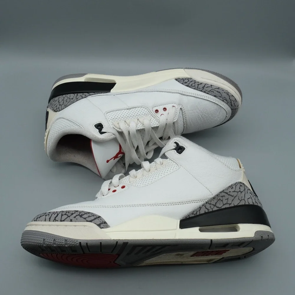 Jordan 3 Retro Mens White Cement Reimagined 9.5 DN3707-100